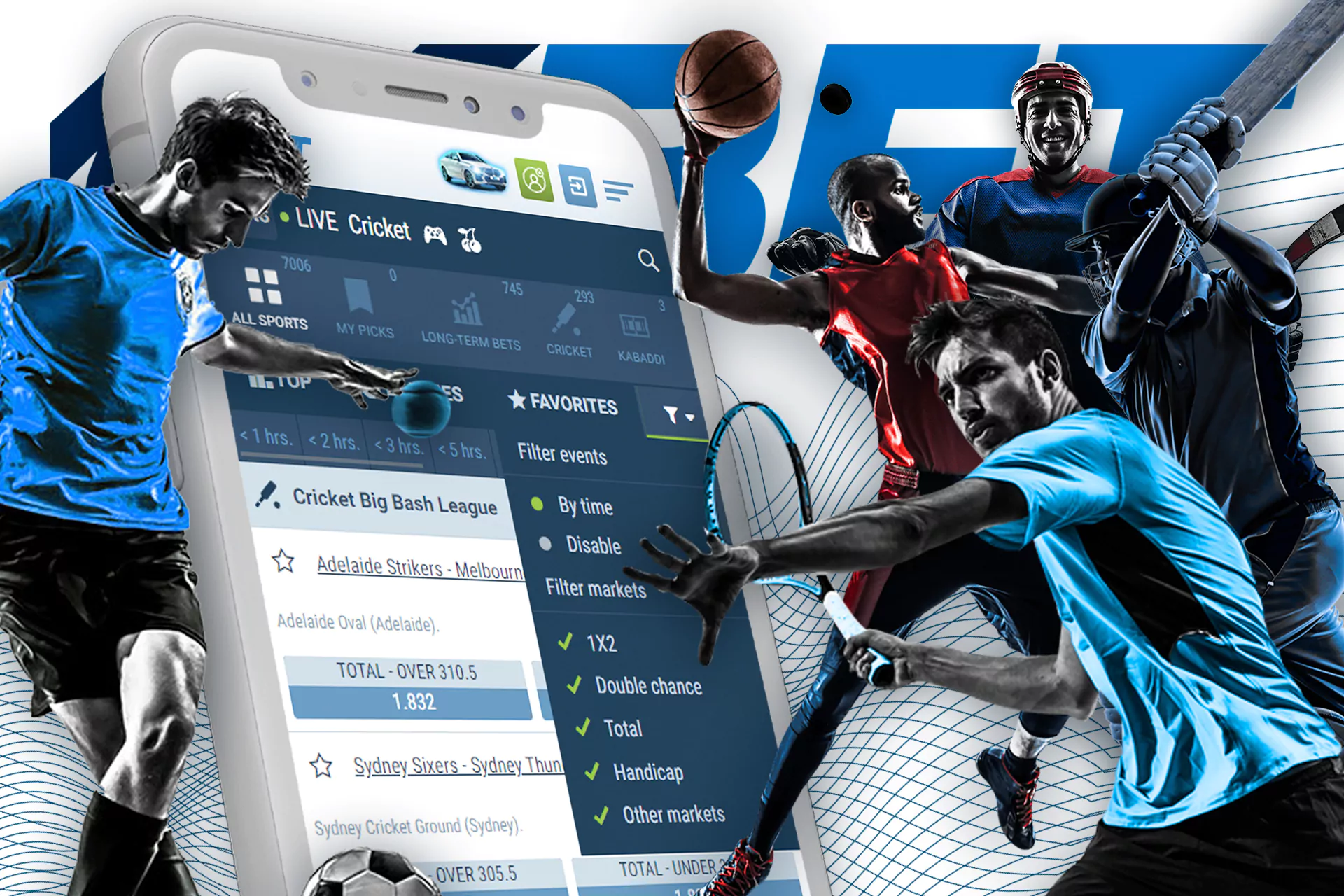 1xBet focuses on sports betting including cricket, football, tennis and others.