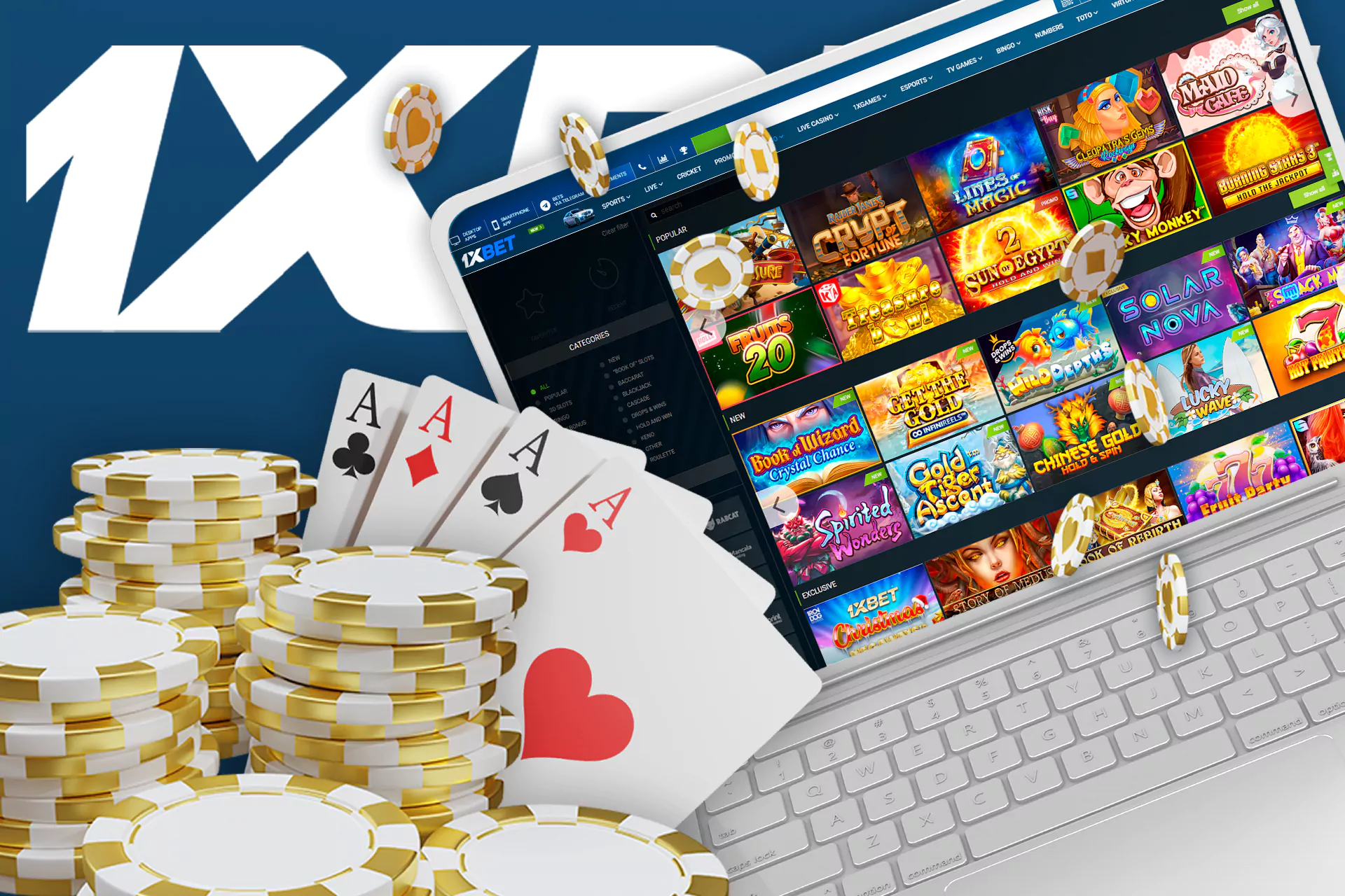 1xBet has also got its own casino with lots of slots and card games with live dealers.