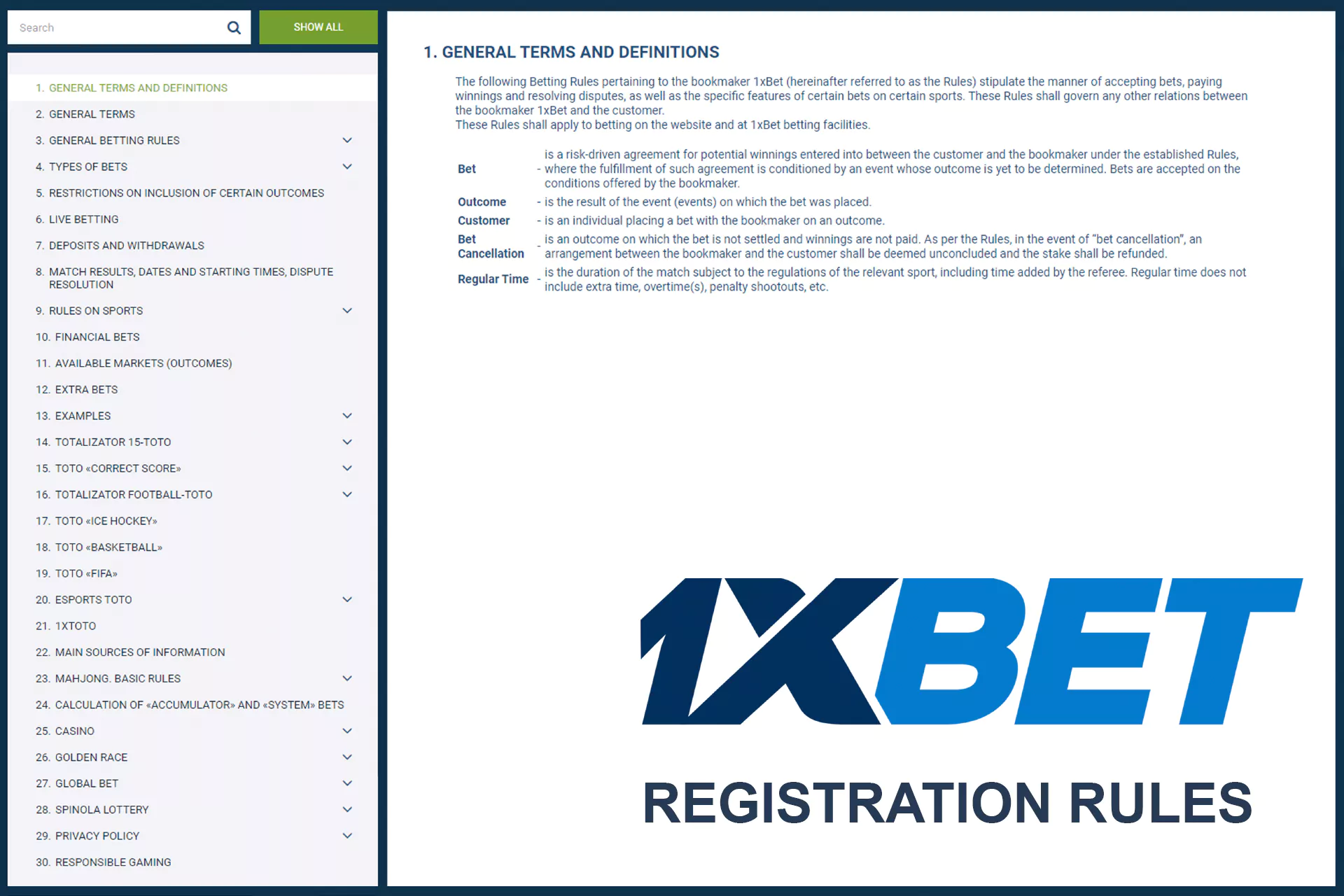 Follow the account registration rules not to be banned by the administration of the bookie.