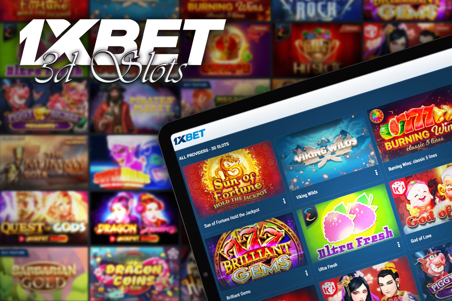 3D Slots are slots machines with a modern and attractive design you can play online at 1xBet Casino.