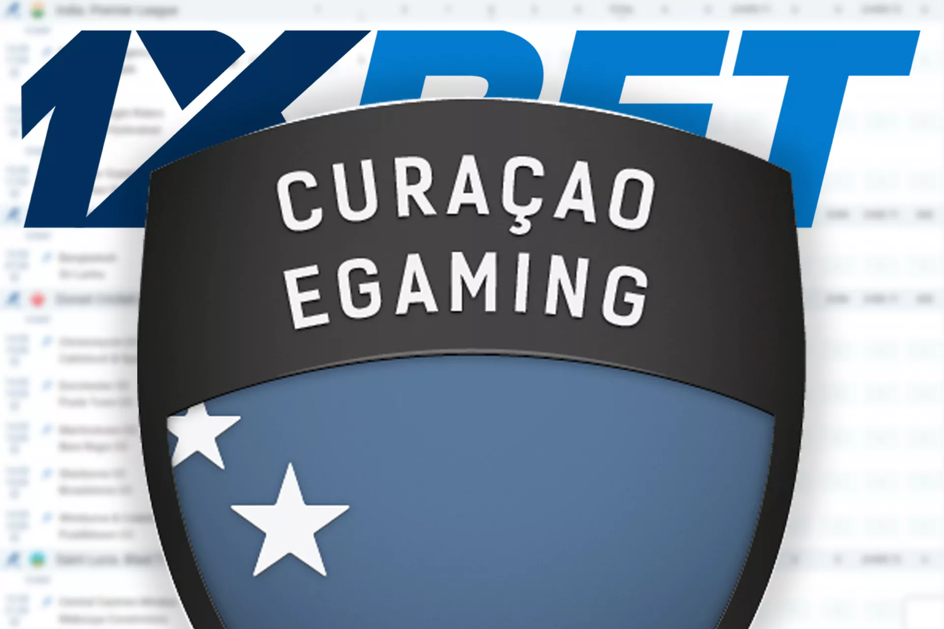 1xBet operates under an official Curacao license.