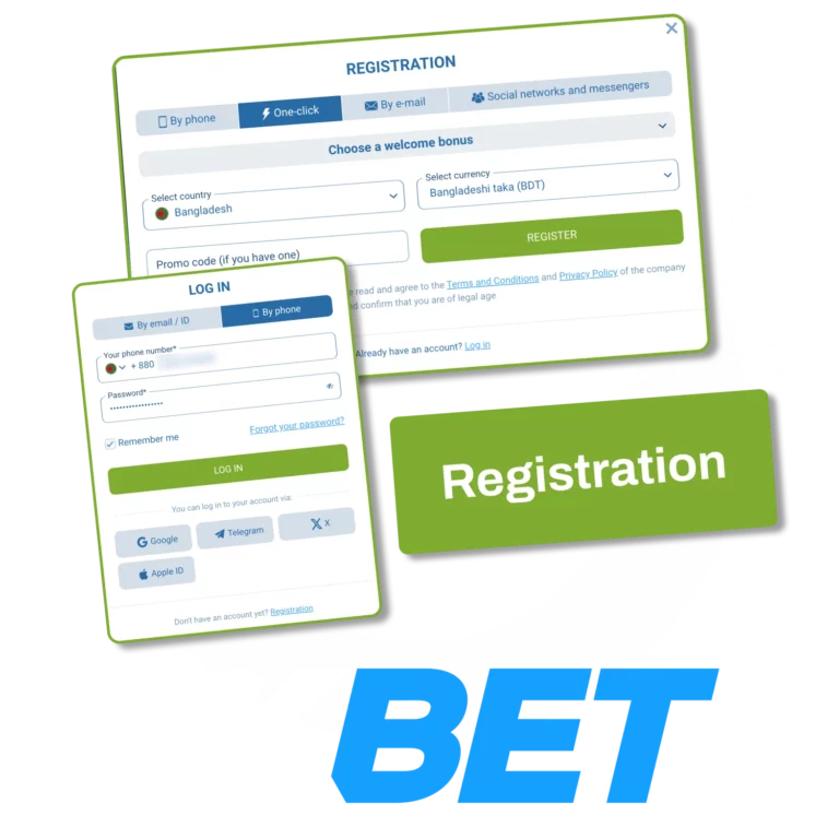 1Bet Registration and Login