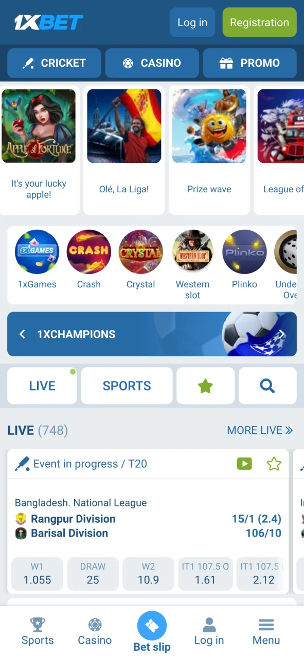 Visit 1xBet online from Google or any browser in seconds.