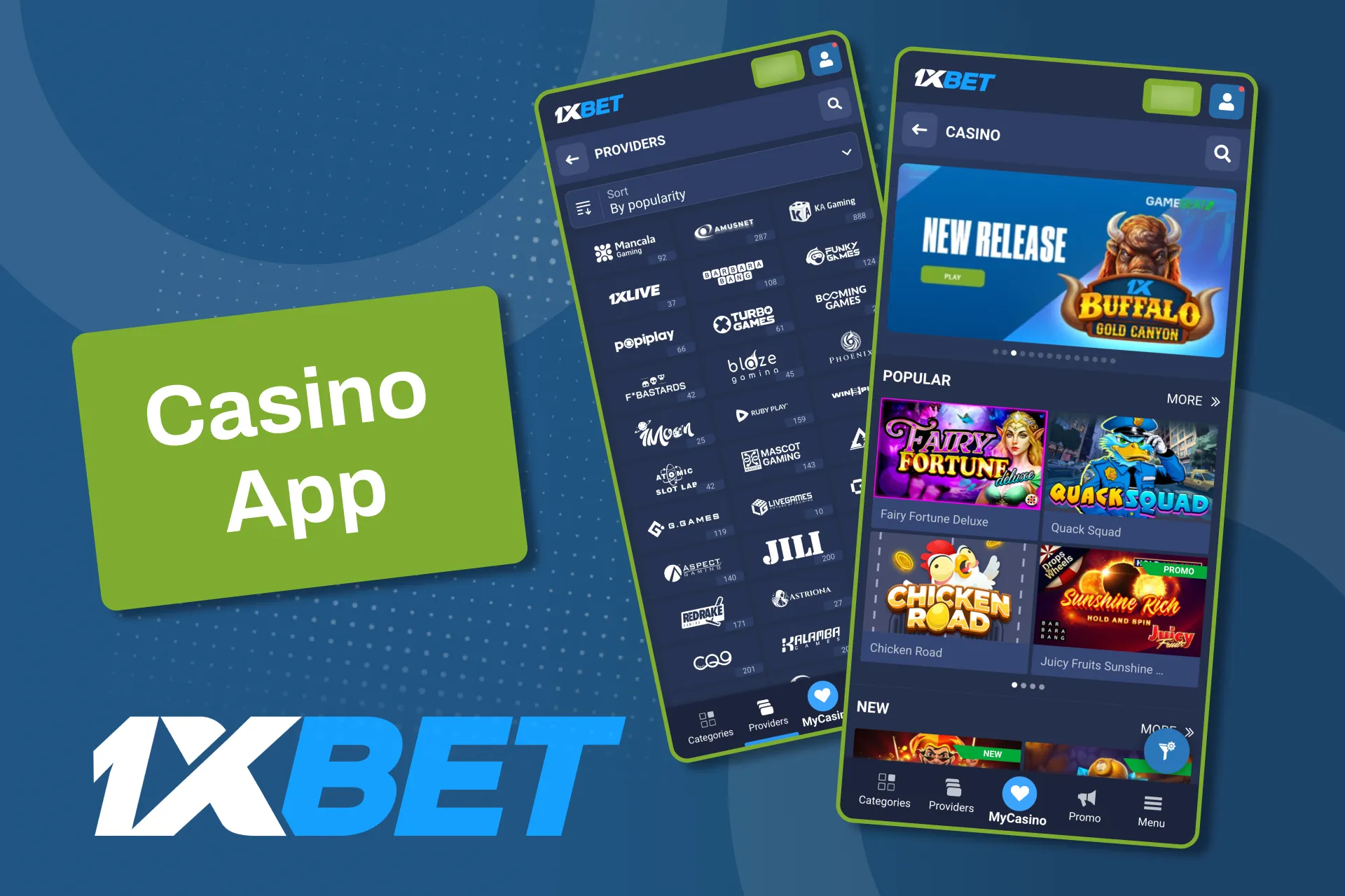 If you love slots and table games, you should definitely try the 1xBet Casino and Live Casino.