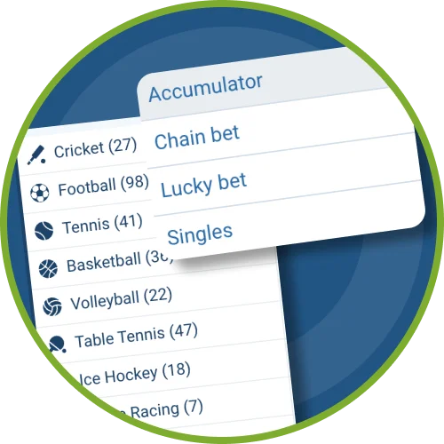 Bet on any sport with 1xBet app, from local to international leagues.