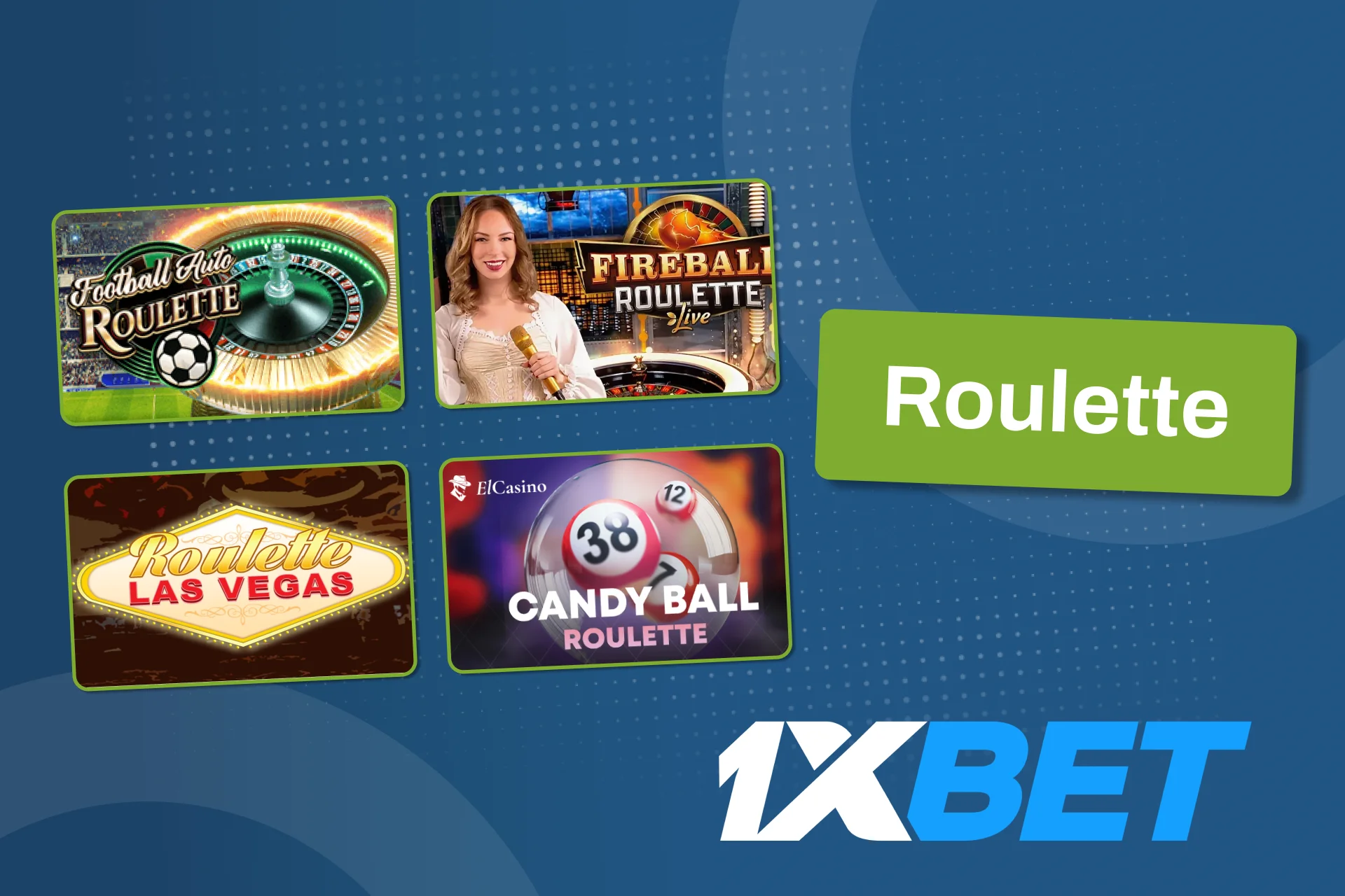 Spin the wheel in Roulette at 1xBet and try your luck.