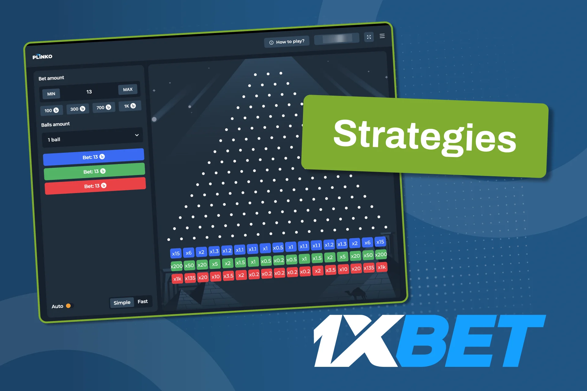 Use smart Plinko strategies to protect your balance on 1xBet.