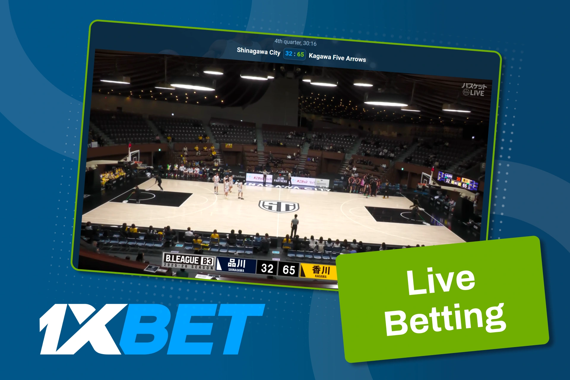 Enjoy real time basketball betting with dynamic odds on 1xBet.