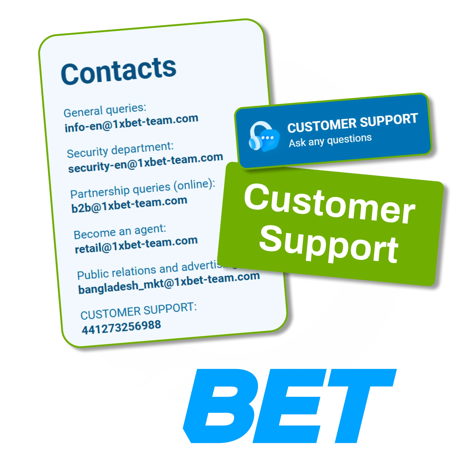 Receive reliable help and smooth service with 1xBet support.