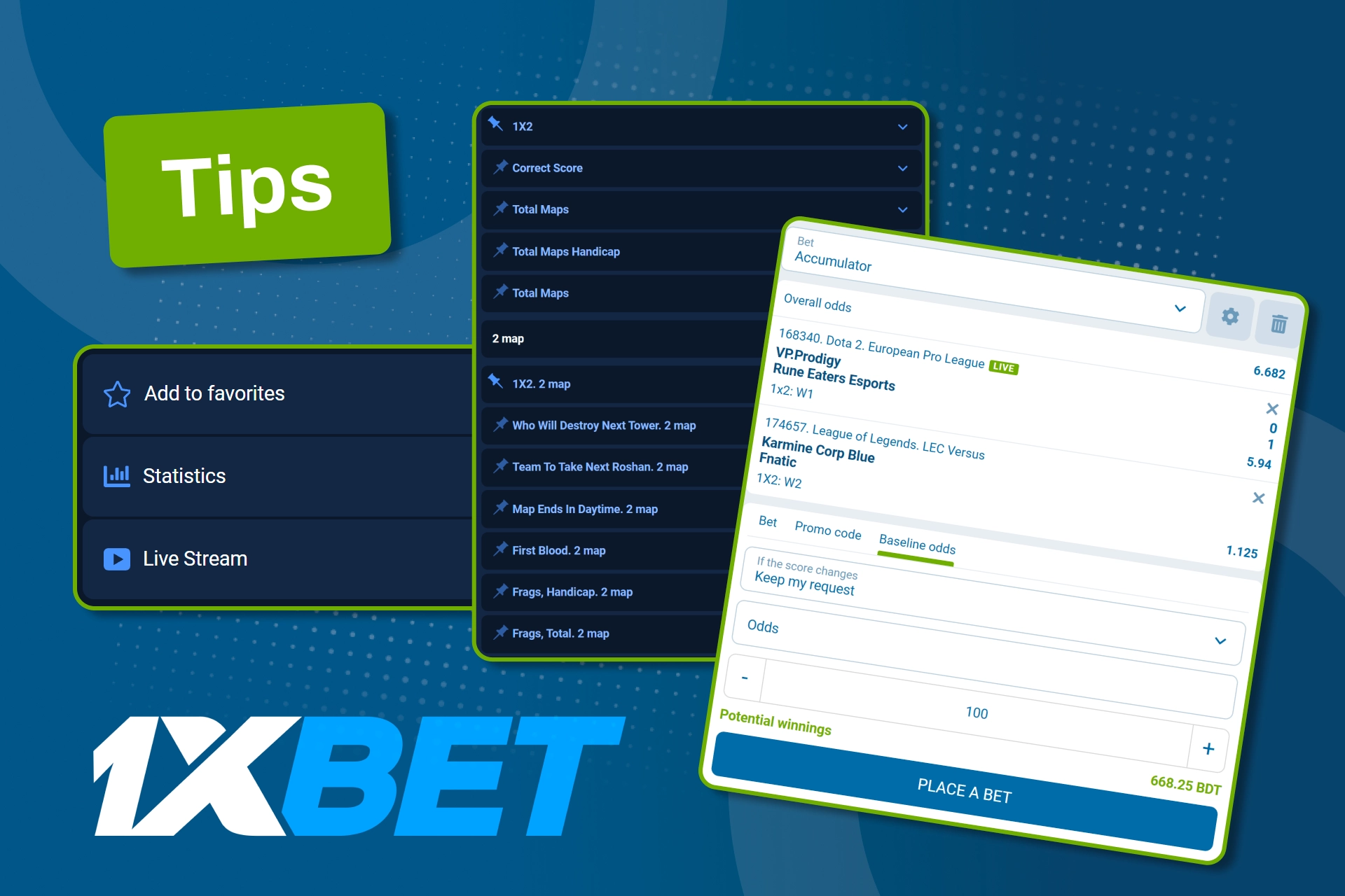 Keep esports betting under control with smart tips on 1xBet.