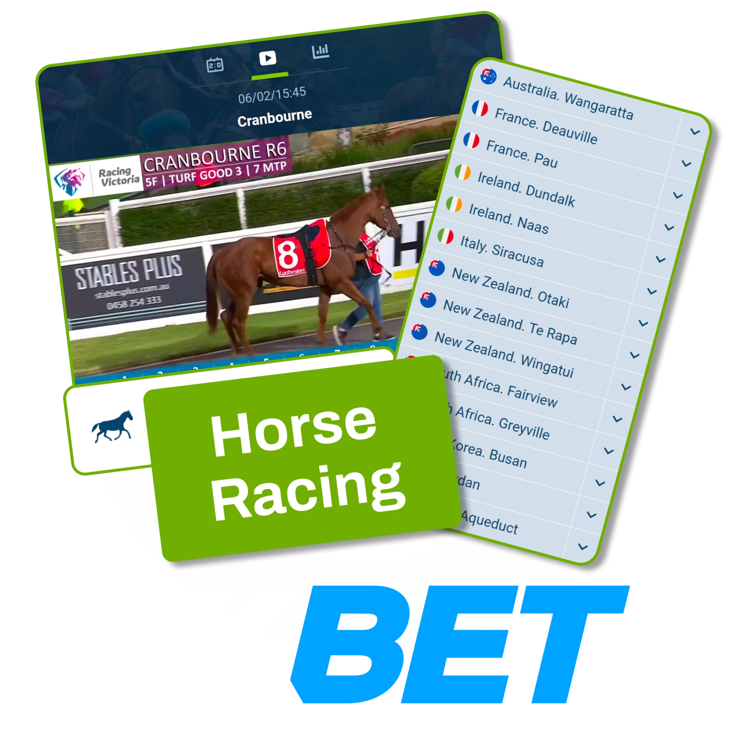 Place horse racing bets comfortably using the 1xBet platform.