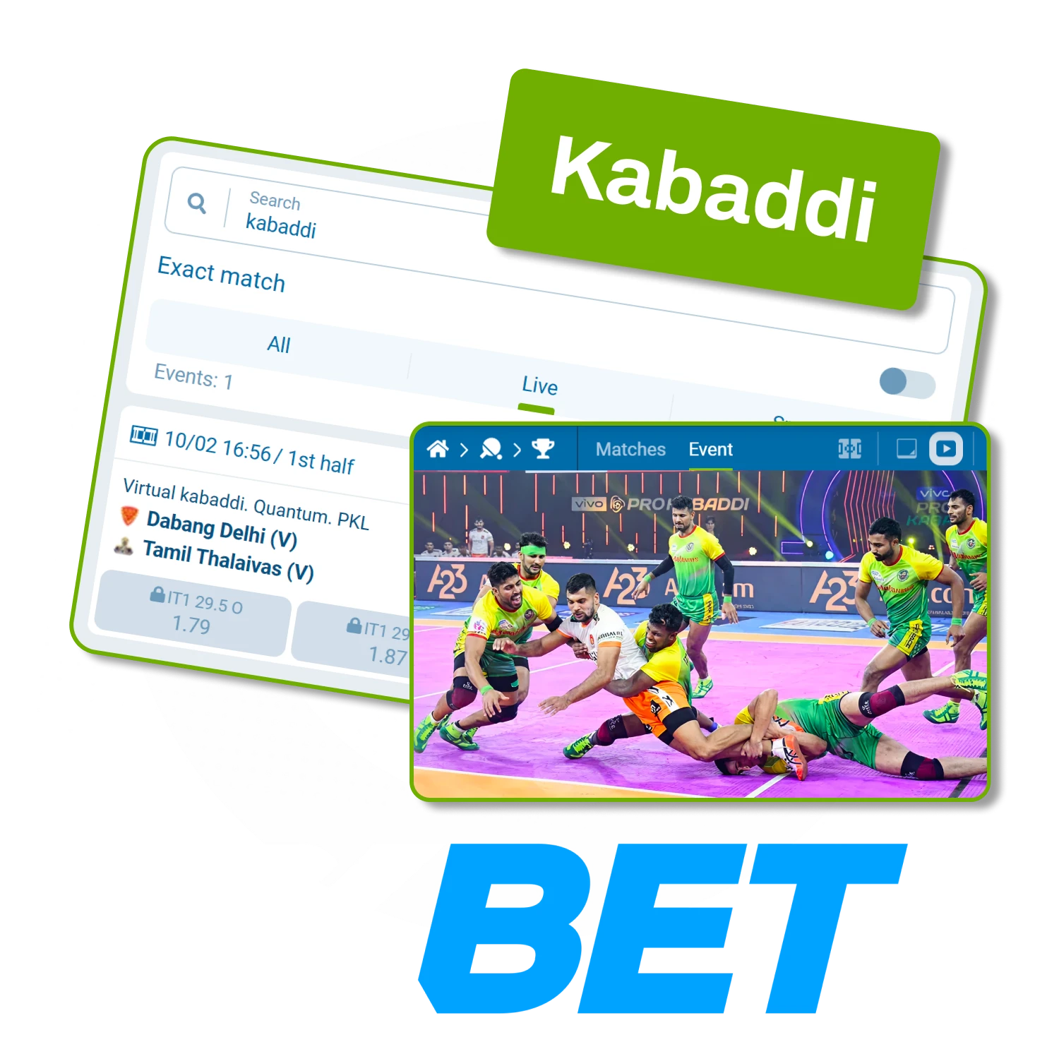 Bet on kabaddi at 1xBet and take advantage of constant betting options and bonuses.