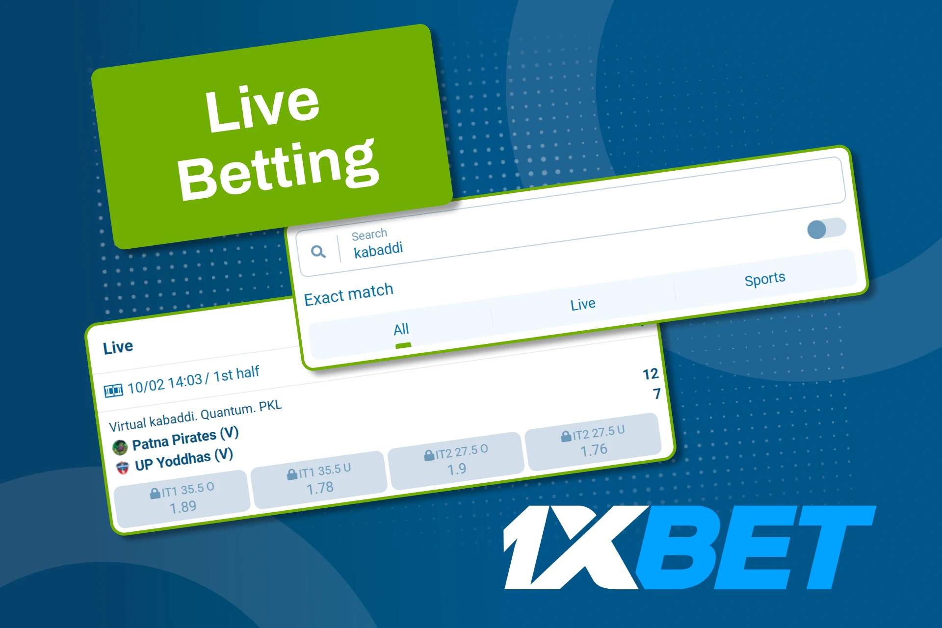 BD-তে 1xBet-এ লাইভ কাবাডি বাজি ধরার চেষ্টা করুন এবং ম্যাচের প্রতিকূলতা পরিবর্তনে তাৎক্ষণিকভাবে প্রতিক্রিয়া জানান।