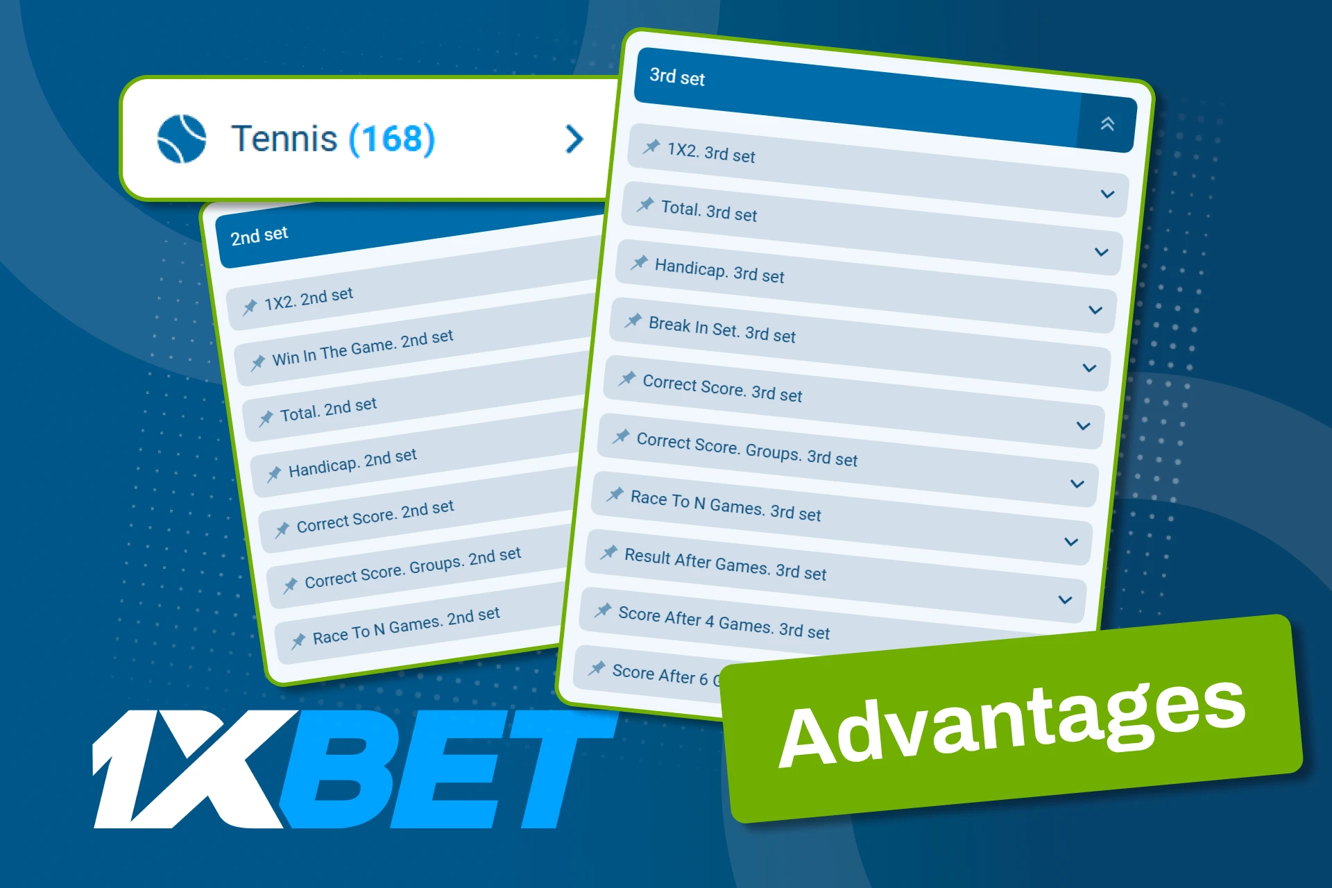 1xBet-এ বোনাস মূল্য এবং নমনীয় টেনিস বাজার আনলক করুন।