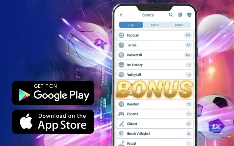 Choose 1xBet app bonus and maximize returns with accumulator betting strategy.