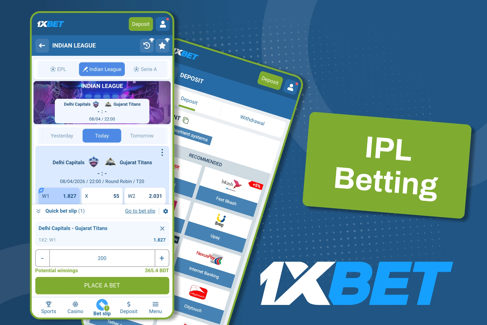Use 1xBet app for IPL betting with smooth access and quick in app payments.
